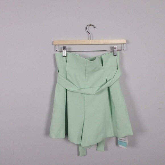 Storets Women's Blazer Scarlet Paperbag Waist Short Set Casual Turquoise S 754 - Picture 10 of 16